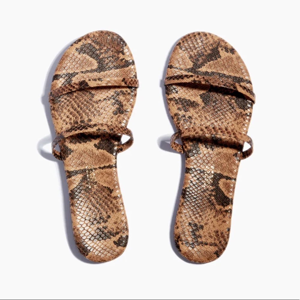 TKEES Gemma Coco Snake Sandals - Worn 1x!